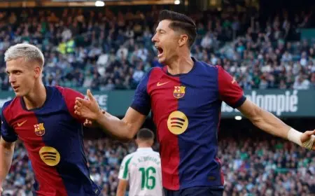 ليفاندوفسكي يسجل لبرشلونة من ثاني أطول سلسلة تمريرات منذ 2021