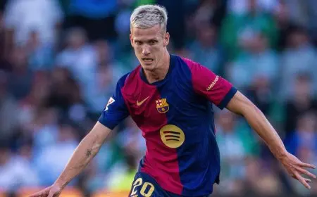 داني أولمو يفقد سنّاً خلال مواجهة برشلونة وبيتيس