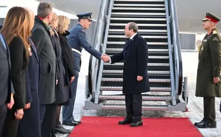 الرئيس السيسي يصل العاصمة النرويجية «أوسلو».. صور