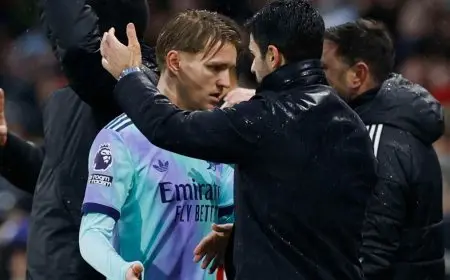 مارتن أوديغارد: يجب أن نتعلم من درس فولهام “الدفاعي”