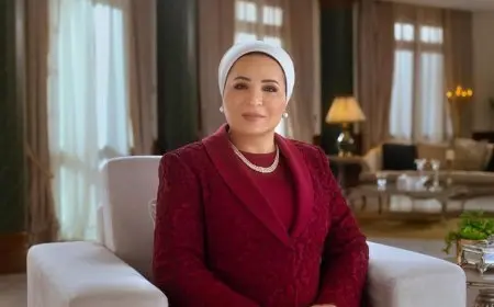 السيدة انتصار السيسي تزور دار الأوبرا بـ «عُمان»