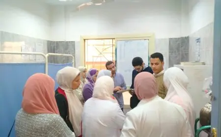 الصحة: فريق الحوكمة والمراجعة الداخلية يتفقد مستشفى بركة السبع في المنوفية