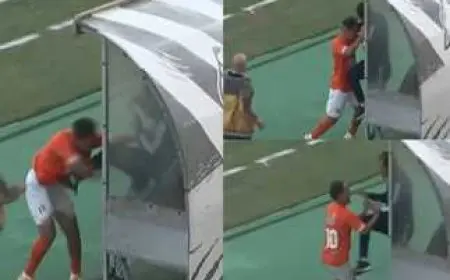 لاعب المنصورة أحمد شاهين يعلن اعتزال كرة القدم بعد واقعة اعتدائه على مدربه