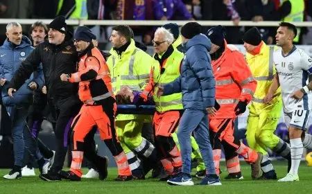 لاعب فيورنتينا يغادر المستشفى بعد تركيب جهاز تنظيم ضربات القلب