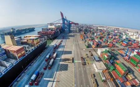 ميناء السويس: تصدير 24 ألف طن فوسفات ووصول 450 سيارة