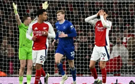 أرسنال يترنح مجدداً بتعادل باهت مع إيفرتون