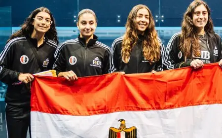 سيدات منتخب مصر يتوجن ببطولة العالم للاسكواش للفرق
