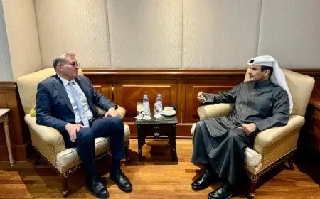 وزير البترول يبحث مع نظيره القطري فرص الاستثمار في الاستكشاف والإنتاج