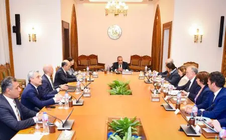 وزير الخارجية والهجرة يستقبل وفدا من لجنة الشئون الخارجية بمجلس الشيوخ الفرنسي