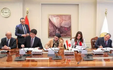 وزيرتا البيئة والتنمية المحلية ومحافظ بورسعيد والجايكا وثيقة مشروع مبادرة بورسعيد لإدارة المخلفات البلاستيكية