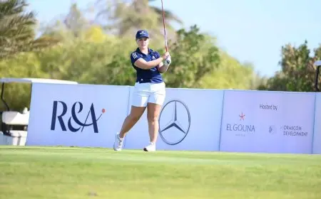 چوليا وشارلوت فى صدارة منافسات بطولة مصر الدولية للجولف للسيدات