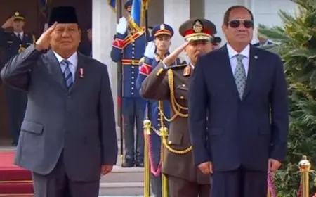 بيان مشترك بين مصر وإندونيسيا بشأن الزيارة الرسمية لـ سوبيانتو إلى القاهرة