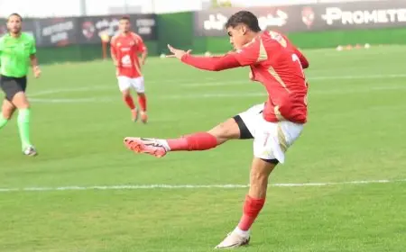 الأهلي يفوز على الجونة برباعية في دوري الجمهورية للشباب