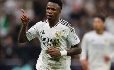 أرقام خرافية لفينيسيوس جونيور في نهائيات ريال مدريد