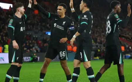 ليفربول يبلغ نصف نهائي كأس الرابطة لكنه يتعرض للإحراج دون صلاح