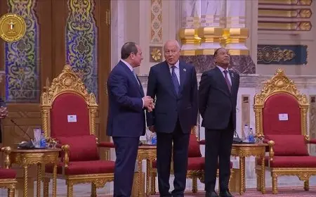 الرئيس السيسي يصل إلى مقر انعقاد فعاليات قمة منظمة الدول الثماني النامية للتعاون الاقتصادي