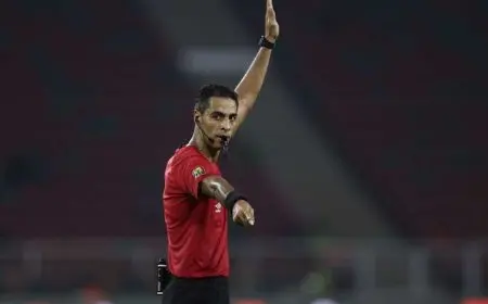 أمين عمر حكما لمباراة الزمالك وسيراميكا كليوباترا في الدوري