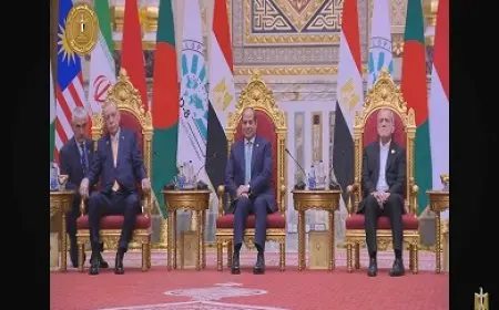 بمشاركة الرئيس السيسي.. انطلاق افتتاح فعاليات قمة منظمة الدول الثماني النامية