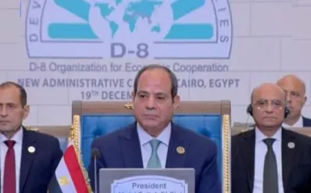 الرئيس السيسي: مصر مستعدة لمشاركة تجاربها المضيئة مع أعضاء منظمة الدول الثماني النامية