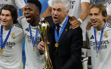 خطاب النصر.. ماذا قال فينيسيوس وأنشيلوتي للاعبين في الدوحة؟