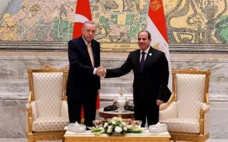 السيسي يلتقي أردوغان ويبحث تناول الأوضاع في دول المنطقة وبشكل خاص في ليبيا والسودان والصومال وسوريا