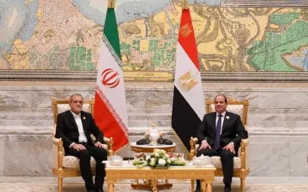 السيسي يلتقي الرئيس الإيراني.. ويؤكد على أهمية نزع فتيل التوتر الإقليمي وتفادي التصعيد