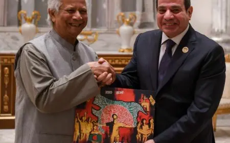 الرئيس السيسي يؤكد أهمية مواصلة تعزيز التعاون بين مصر وبنجلاديش في شتى المجالات