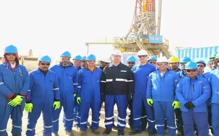 وزير البترول يتفقد موقع 3 التابع لشركة بدر الدين للبترول