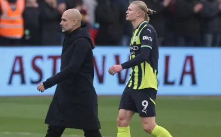 جوارديولا يرفض الاستسلام ويكشف رد فعله بعد إهدار هالاند ركلة جزاء