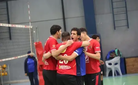 رجال طائرة الأهلي يفوز على الزهور في الدوري