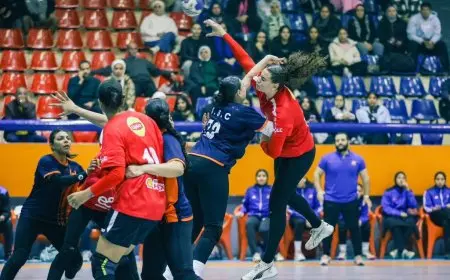 سيدات يد الأهلي يفوز على الشمس في بطولة الدوري