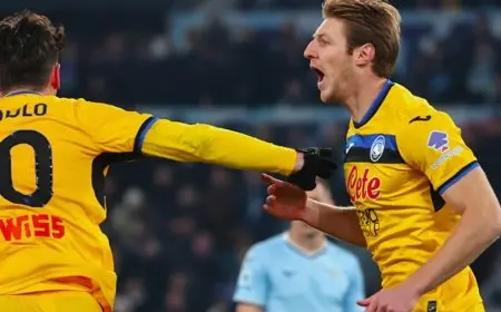 بريشيانيني ينقذ صدارة أتالانتا للسيري آ بهدف قاتل في لاتسيو