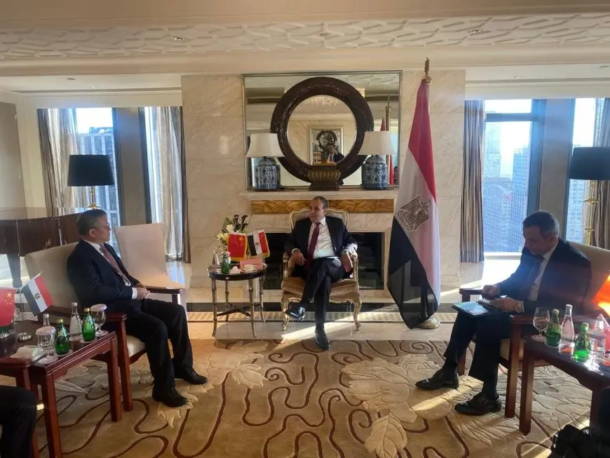وزير الخارجية يلتقي بالرئيس التنفيذي لـ”شركة صناعة الطيران الصينية المحدودة” (AVIC)