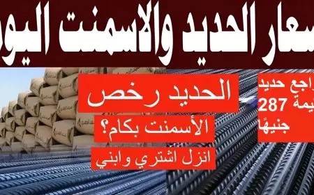 سعر طن الحديد اليوم الاربعاء 15-1-2025 أسعار الحديد والأسمنت اليوم في جميع الشركات والمصانع
