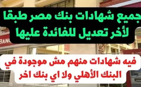 شهادات بنك مصر 2025 تعرف على أعلى شهادات الادخار بعوائد مرتفعة داخل كافة فروعه وأهم مميزاتها