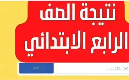 نتيجه امتحان الصف الرابع الابتدائي الترم الاول 2025 بالاسم فقط عبر بوابة التعليم الأساسي eduserv.cairo.gov.eg