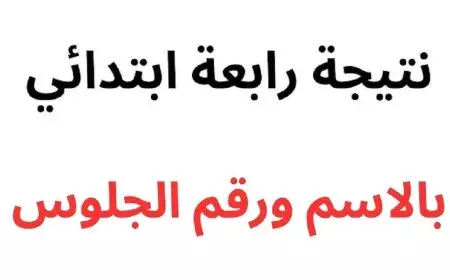 استعلم الأن.. رابط نتيجة رابعة ابتدائي الترم الاول 2025 برقم الجلوس والاسم