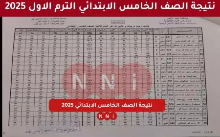 متاحه والف مبروك.. نتيجة الصف الخامس الابتدائي الترم الأول 2025 على موقع بوابة وزارة التربية والتعليم الاساسي