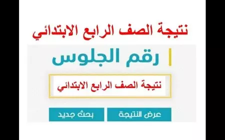 نتيجة الصف الرابع الابتدائي 2025 الترم الأول عبر بوابة التعليم الأساسي برقم الجلوس
