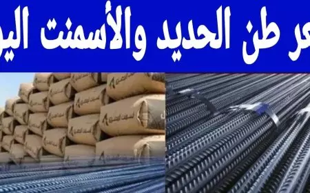 سعر طن الحديد والأسمنت اليوم الأثنين 20 يناير 2025 اسعار الحديد في جميع الأسواق للمستهلك