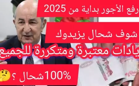 وزارة المالية الجزائرية.. زيادة الحد الادنى للاجور الجديد 2025 في الجزائر
