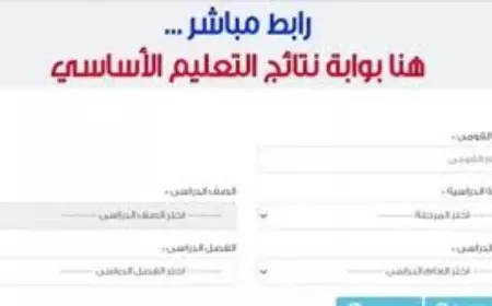 الاستعلام عن بوابة نتائج التعليم الأساسي القاهرة لنتيجة الصف السادس الإبتدائي 2025