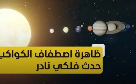 معهد البحوث الفلكية يُوضح التفاصيل كاملة حول ظاهرة اصطفاف الكواكب الـ6 ليلاً في مصر
