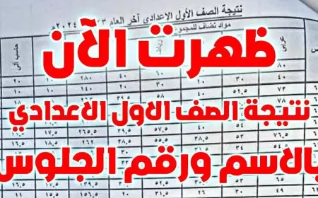 مليون مبروك.. نتيجة الصف الاول الاعدادي برقم الجلوس والاسم eduserv.cairo.gov.eg 2025