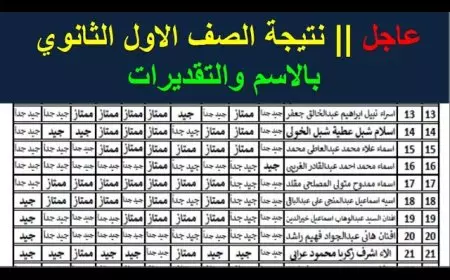 بوابة نتائج التعليم الاساسي.. نتيجة الصف الاول الثانوي الترم الاول 2025 برقم الجلوس