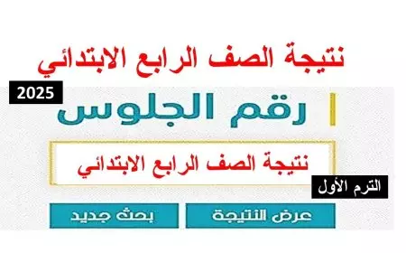نتيجة الصف الرابع الابتدائي بالاسم فقط 2025 ورقم الجلوس رابط بوابة التعليم الأساسي