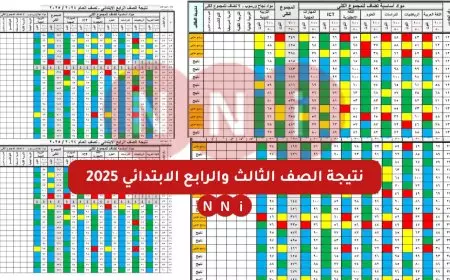 نتيجة الصف الثالث والرابع الابتدائي 2025 برقم الجلوس او بالاسم عبر موقع بوابة نتائج التعليم الاساسي