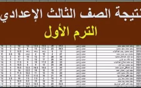 3 اعدادي.. رابط نتيجة الشهادة الإعدادية 2025 الترم الأول جميع المحافظات عبر بوابة التعليم الاساسي