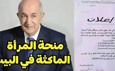 إلكترونيا.. تسجيل منحة المرأة الماكثة في البيت الجزائر 2025