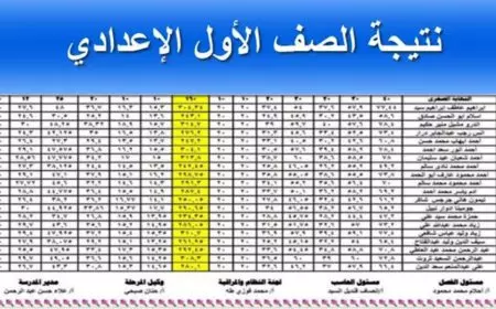 رسميا في دمياط.. نتيجة أولى وتانية إعدادي الترم الأول بنسبة نجاح خيالية 90% عبر مديرية التربية والتعليم